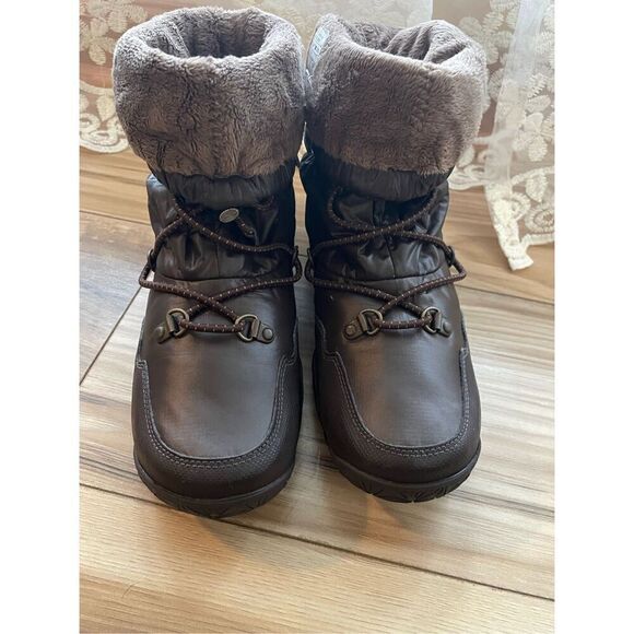 The North Face Ice Queen Primaloft Icepick Winter Waterproof  Brown Boots Women - Picture 1 of 8
